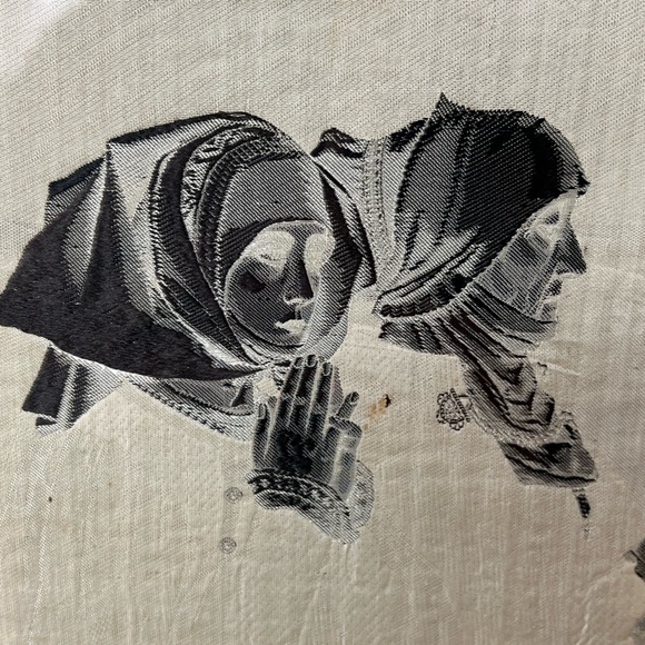 Rare antique French framed silk artwork embroidered artist signed collectible - Picture 10 of 14